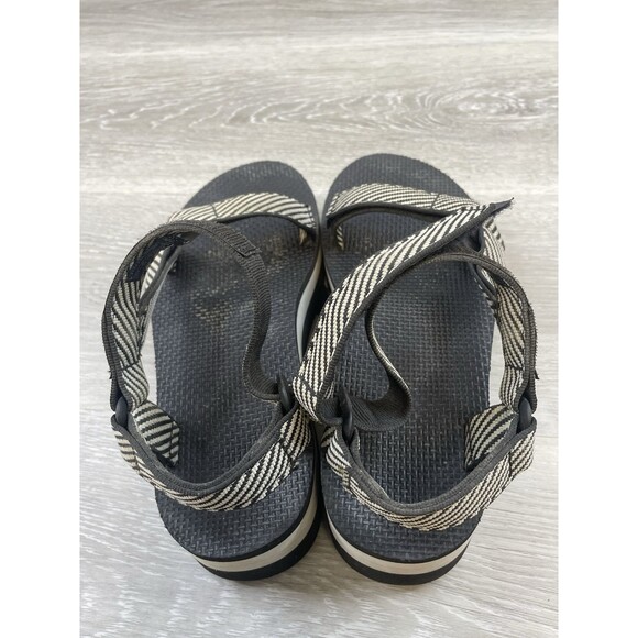 Teva Flatform Universal 1008844  Women's Sandals US 7 Black Candy Striped - Picture 7 of 10